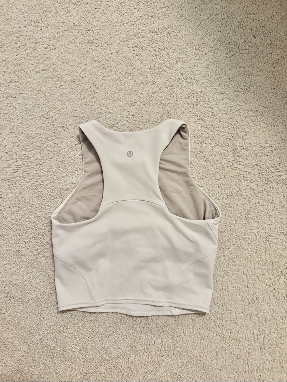 lululemon athletica Light Beige Racerback Tank Top
